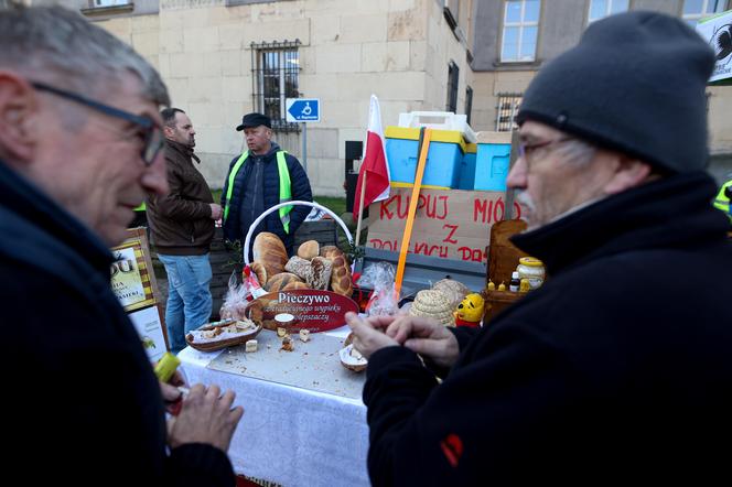 Strajk rolników w centrum Katowic ZDJĘCIA