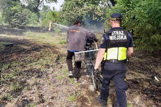 Warszawa. Pożar dawnej jednostki wojskowej