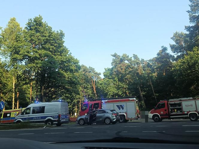 Wypadek na trasie DK1 w Kobiórze. Są ranni