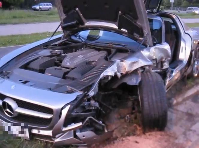 Mercedes SLS AMG, Wypadek 23.05.2012