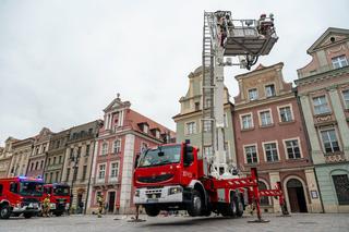 Akcja strażaków w centrum Poznania