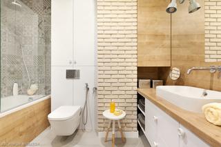 Cegła w łazience w różnych stylach: rustykalnym, industrialnym i nowoczesnym