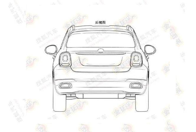 Fiat 500X - szkice patentowe