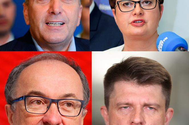 Grzegorz Schetyna, Katarzyna Lubnauer, Włodzimierz Czarzasty, Ryszard Petru 