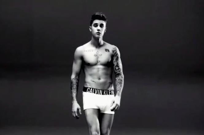 Justin Bieber w reklamie Calvin Klein - styczeń 2015