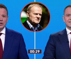 Debata. Trzaskowski zapytał Nawrockiego o ustawki. Od Tuska różni mnie, że on stał z metalowym szlauchem