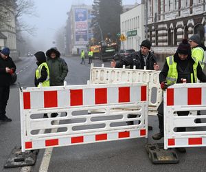 Ulica Zwycięstwa w Koszalinie zamknięta