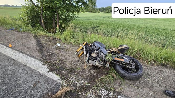 Śmiertelny wypadek w Bieruniu. Na DK44 zginął motocyklista