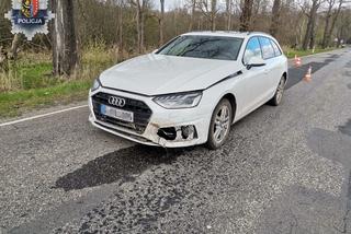 Skradzione drogie Audi stało sobie porzucone na jezdni