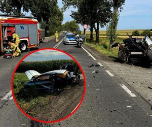 Groźny wypadek w powiecie raciborskim. Trzy osoby trafiły do szpitala