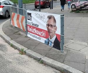 Plakaty wyborcze w Łodzi. Jest ich mnóstwo. Co się z nimi stanie po wyborach?