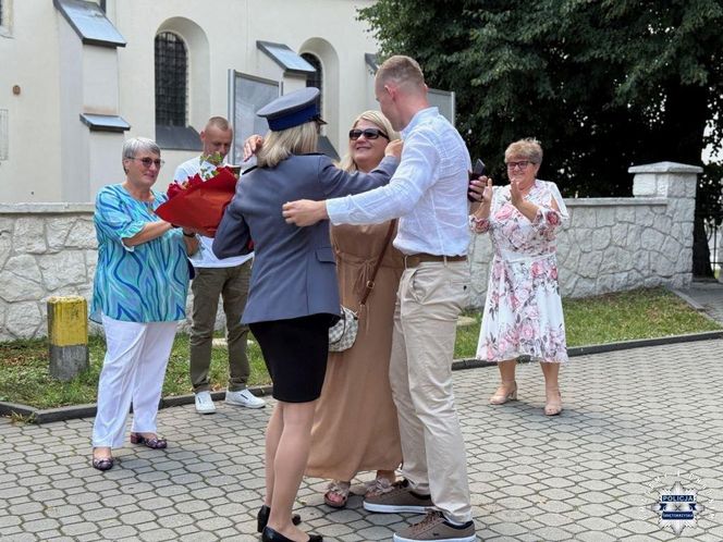 Zaręczyny w czasie święta policji w Pińczowie