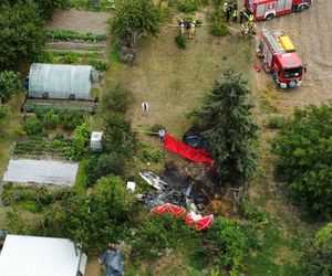 Wypadek awionetki w Krzycku Wielkim