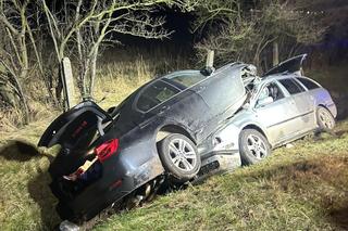 BMW zmiażdżyło wnętrze skody. Ten widok mrozi krew w żyłach