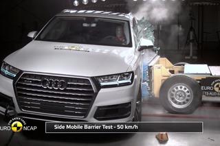 Audi Q7 roztrzaskane przez Euro NCAP - wynik 5 gwiazdek