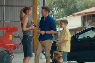 Barwy szczęścia, odcinek 3111: Łukasz (Michał Rolnicki), Ksawery (Bartosz Gruchot), Celina (Orina Krajewska)