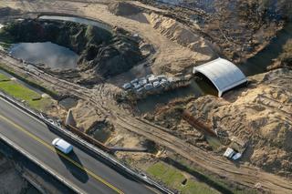 Budowa drogi ekspresowej S3 Dargobądz - Troszyn ZDJĘCIA LUTY 2024