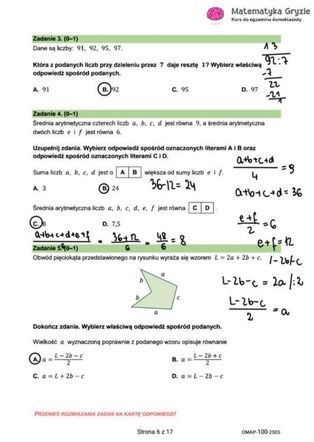 Egzamin ósmoklasisty matematyka 2025: ODPOWIEDZI, arkusze CKE [14.05.2025]