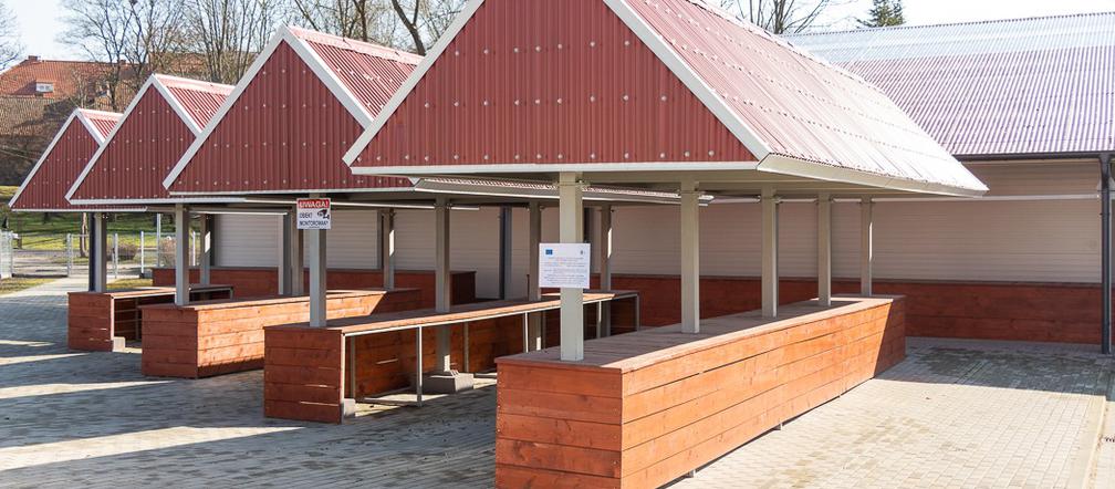 Bartoszyce: Otwarcie nowego targowiska miejskiego Mój Rynek. Mieszkańcy zyskali nowoczesne miejsce do handlu