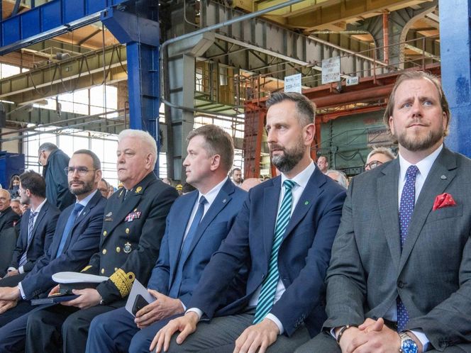 Uroczytość palenia blach pod ORP Burza
