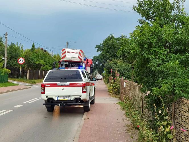 Pożar domu przy ulicy Nowowiejskiej w Starachowicach