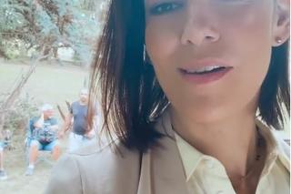 M jak miłość po wakacjach 2023. Patrycja (Alżbeta Lenska) na planie