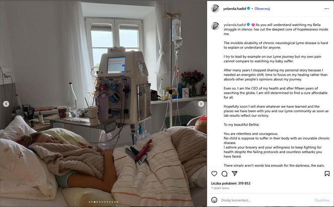 Bella Hadid wciąż w szpitalu. „Nie ma słów, które mogłyby oddać mrok, ból i piekło, przez które przechodzisz