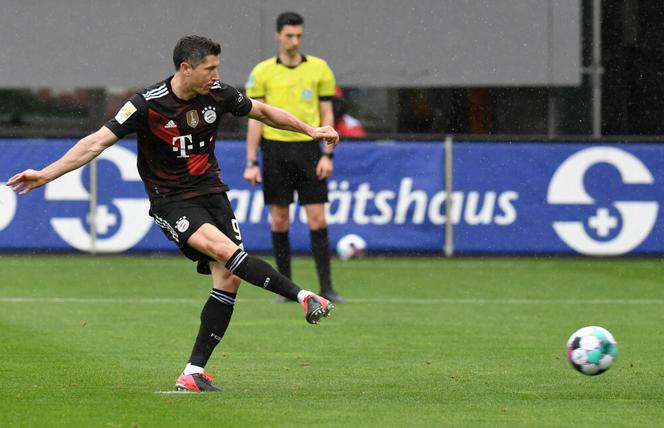 Robert Lewandowski w meczu z Freiburgiem