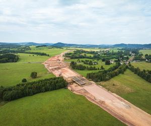 Autostrada D11 w Czechach - zdjęcia z budowy - sierpień 2025