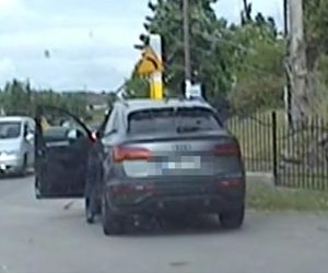 Mistrz kierownicy spieszył się do pracy. Policjanci wszystko widzieli