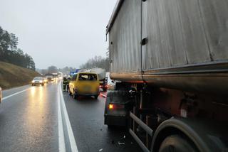 Wypadek na DK16 w Kromerowie