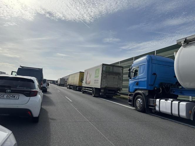 Wypadek na A1, motocyklista nie żyje. Kierowcy utknęli w potężnym, wielogodzinnym korku