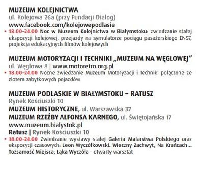 Noc Muzeów 2024 w Białymstoku. Sprawdź ogrom niesamowitych kulturalnych atrakcji [PROGRAM]