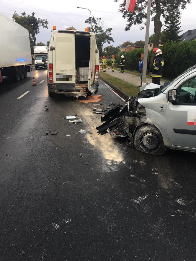 Zderzenie czterech pojazdów w Strzałkowie