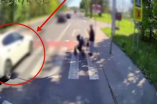Przejście grozy w Zielonej Górze. Mężczyzna z dzieckiem ryzykowali życiem 