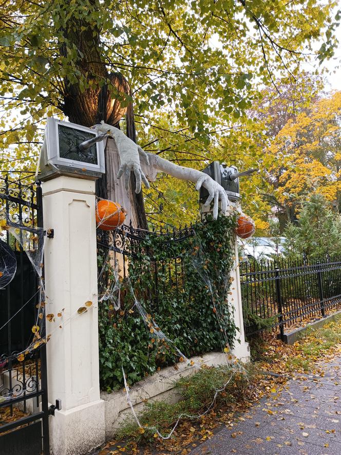 Willa na Jaśkowej Dolinie znów ozdobiona. Tym razem przechodniów zaskakują halloweenowe straszydła!