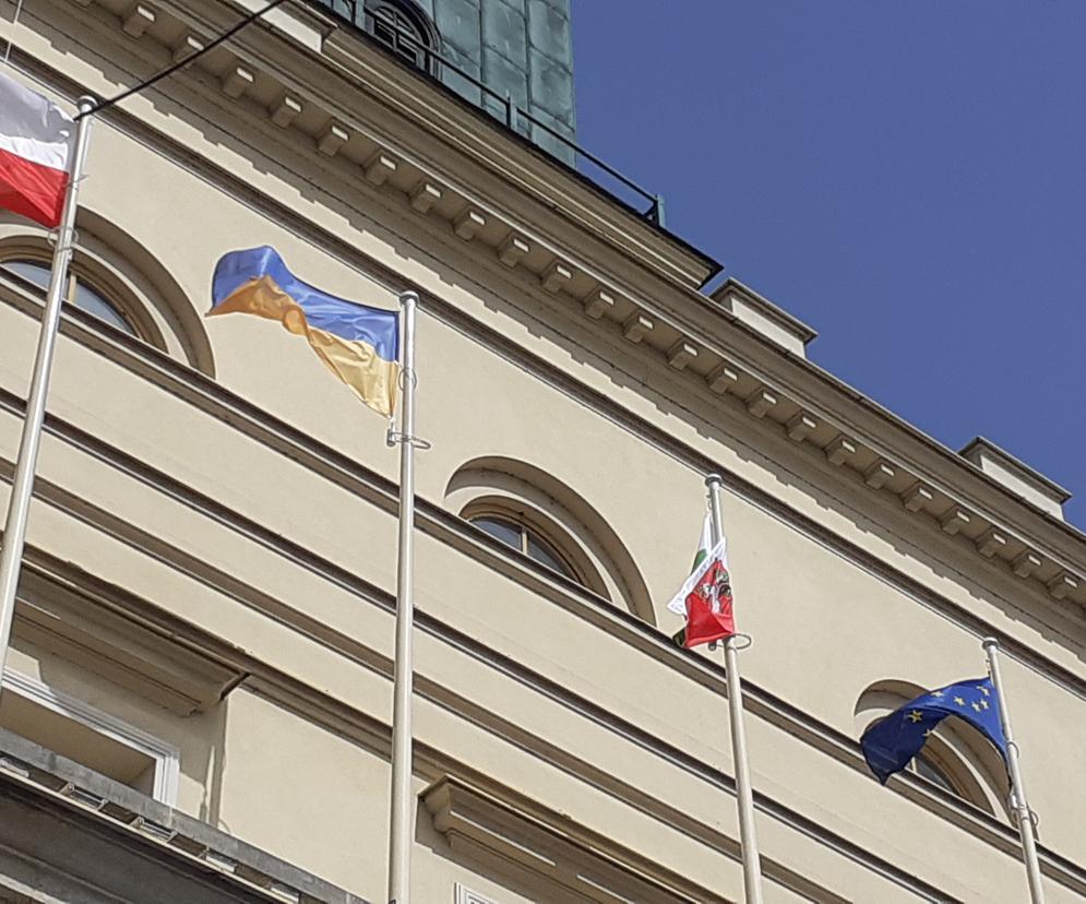 Żółto niebieskie flagi w Lublinie. Tak świętowaliśmy Dzień Niepodległości Ukrainy  [GALERIA] 