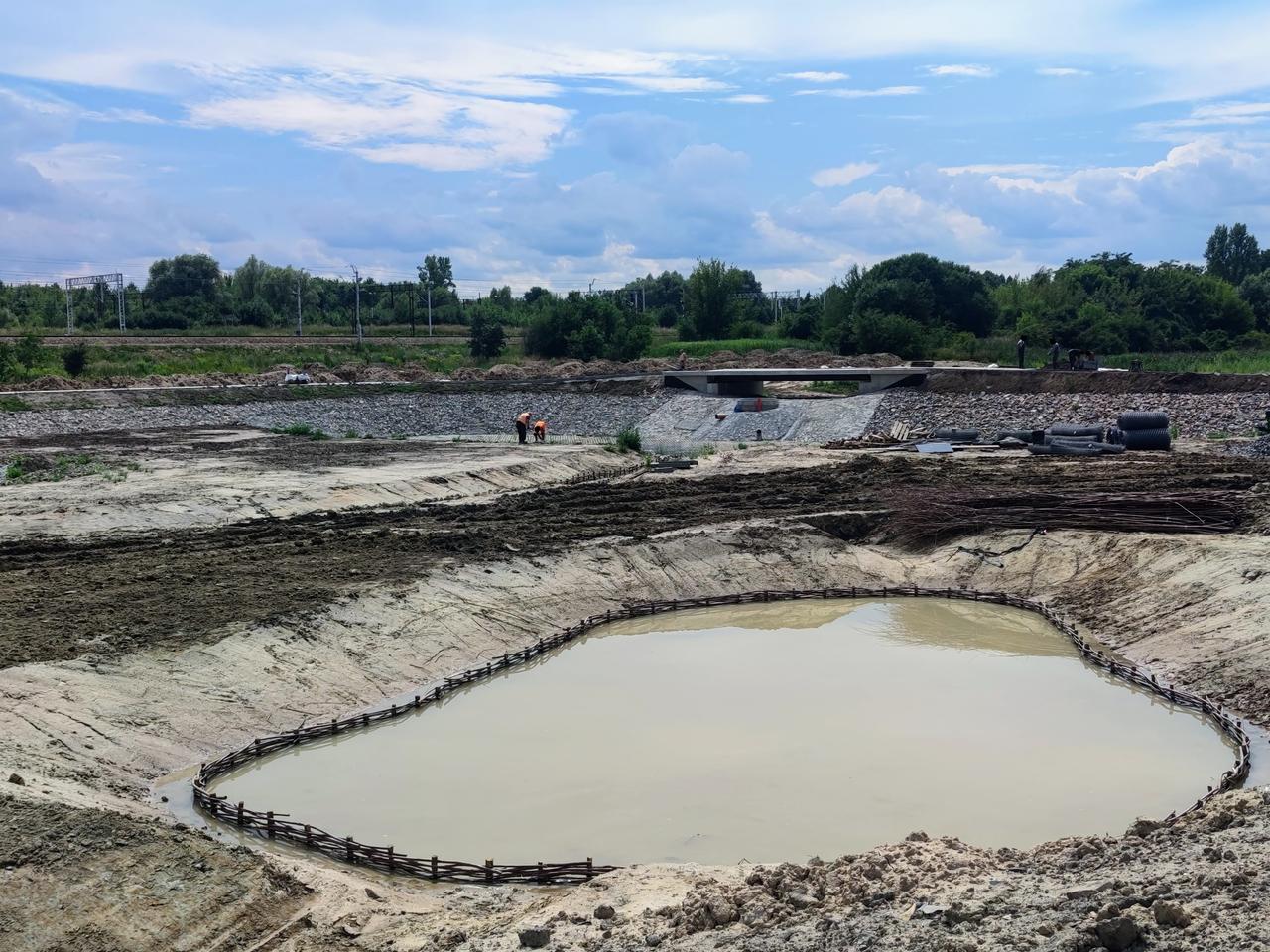 Budowa zbiornika przeciwpowodziowego na osiedlu Nad Potokiem coraz bliżej końca