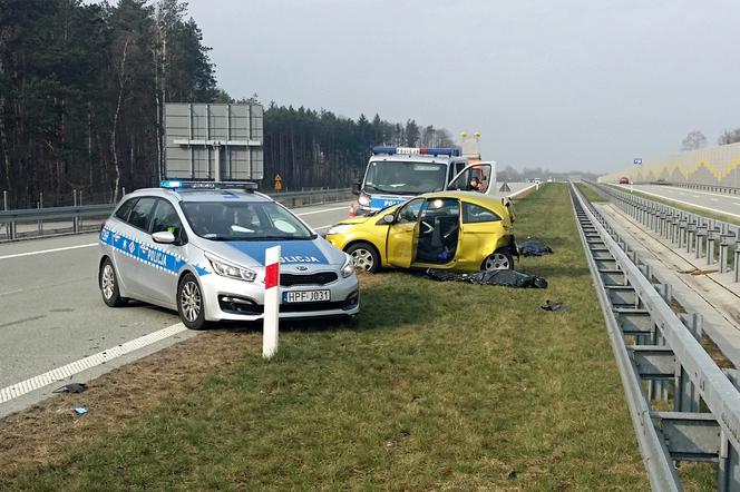 Wypadek na trasie S8 pod Tuszynem