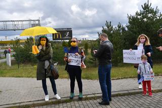 Protest na granicy polsko-niemieckiej w Lubieszynie