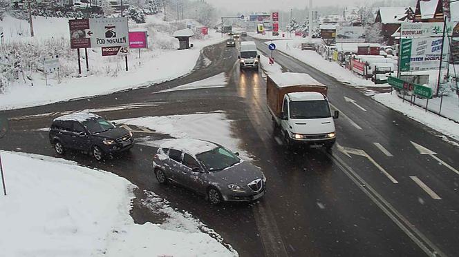 Fatalne warunki na drogach Podhala