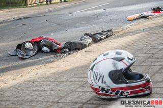 Motocyklista zderzył się z ciągnikiem rolniczym