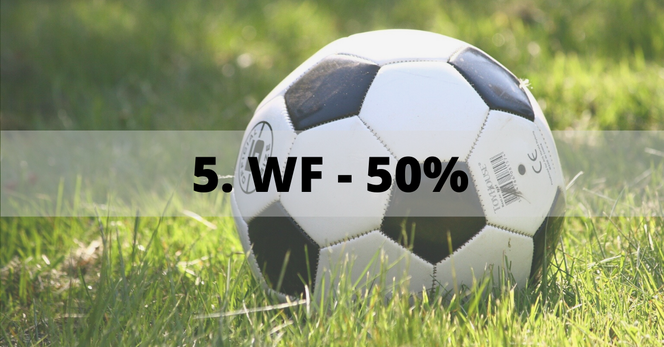 Miejsce 5: Wychowanie fizyczne - 50%