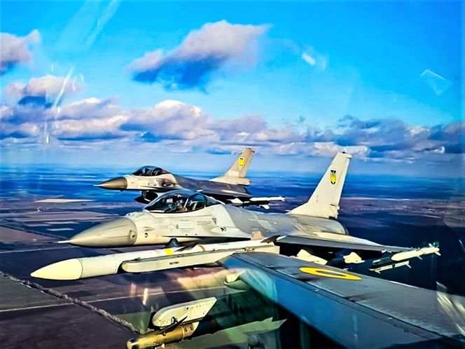 Ukraińskie F-16 - widok z kabiny pilota