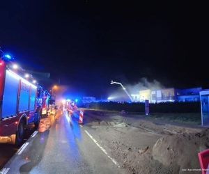 Pożar domu przyjęć w Mszanie