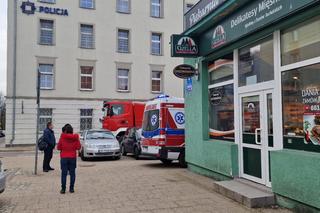 Pożar w komendzie policji w Koszalinie