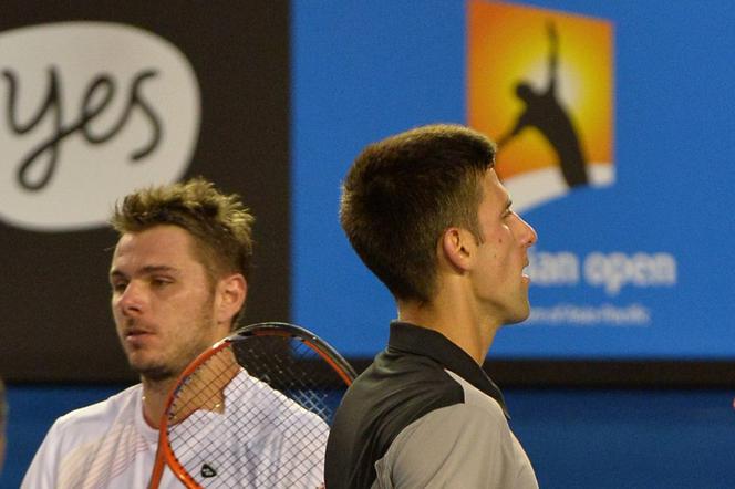 Stanistas Wawrinka i Novak Djoković, Australian open 2014