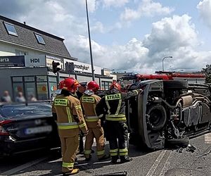 Kobieta staranowała toyotę