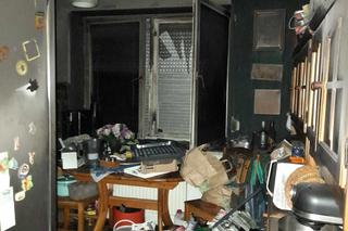 Spaliło się mieszkanie schorowanej pani Agnieszki i jej syna. Nie mają nic, śpią u sąsiadki 