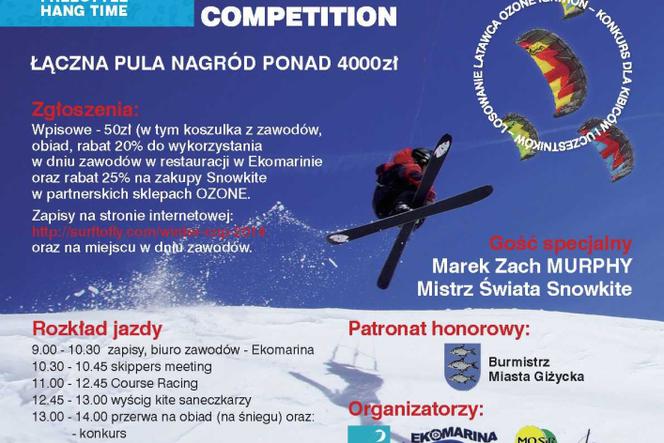 Surf to Fly Winter Cup 2014 Snowkite Competition - na Mazurach
